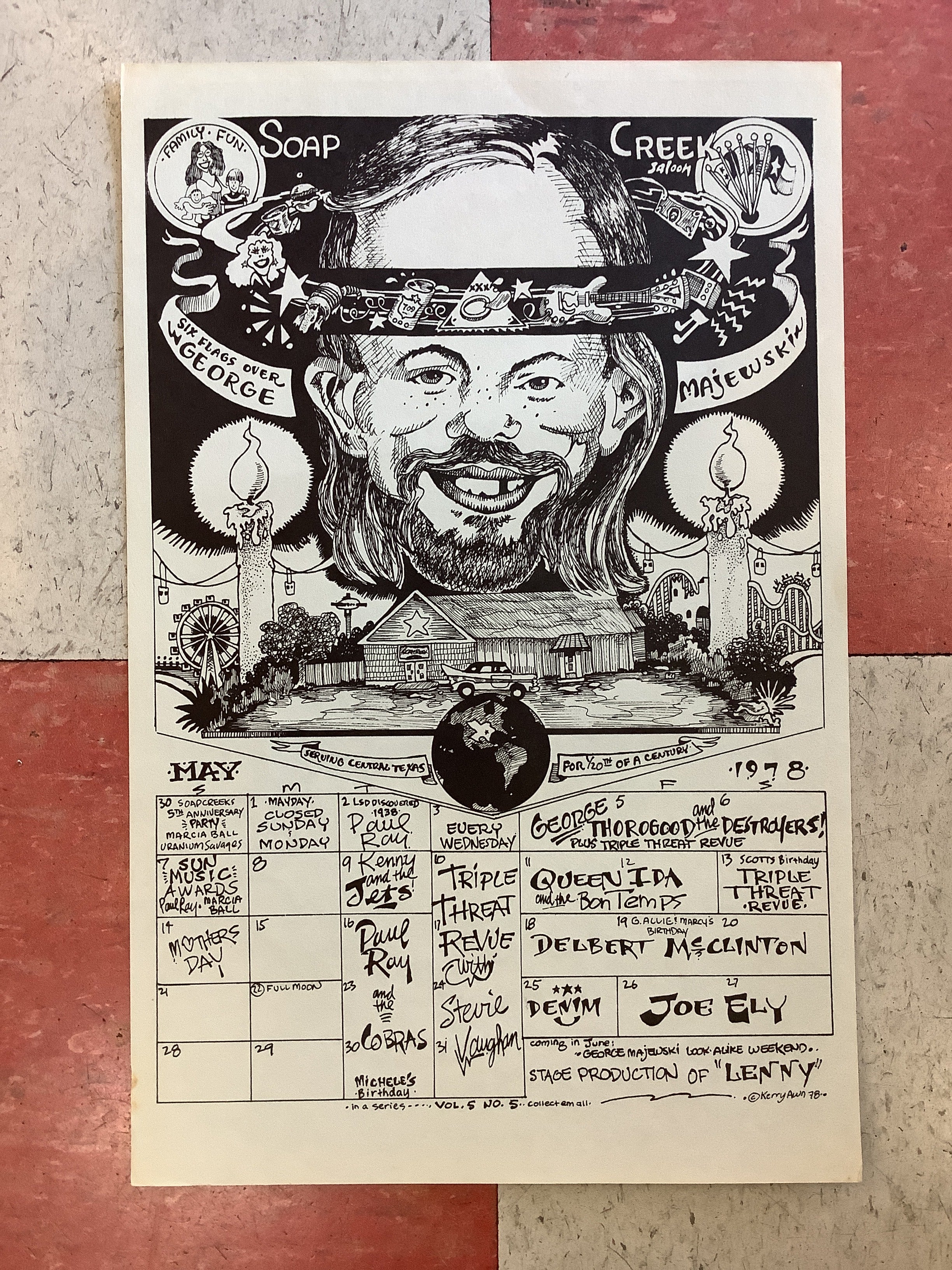 Soap Creek Saloon May Calendar - 1978 (Poster)