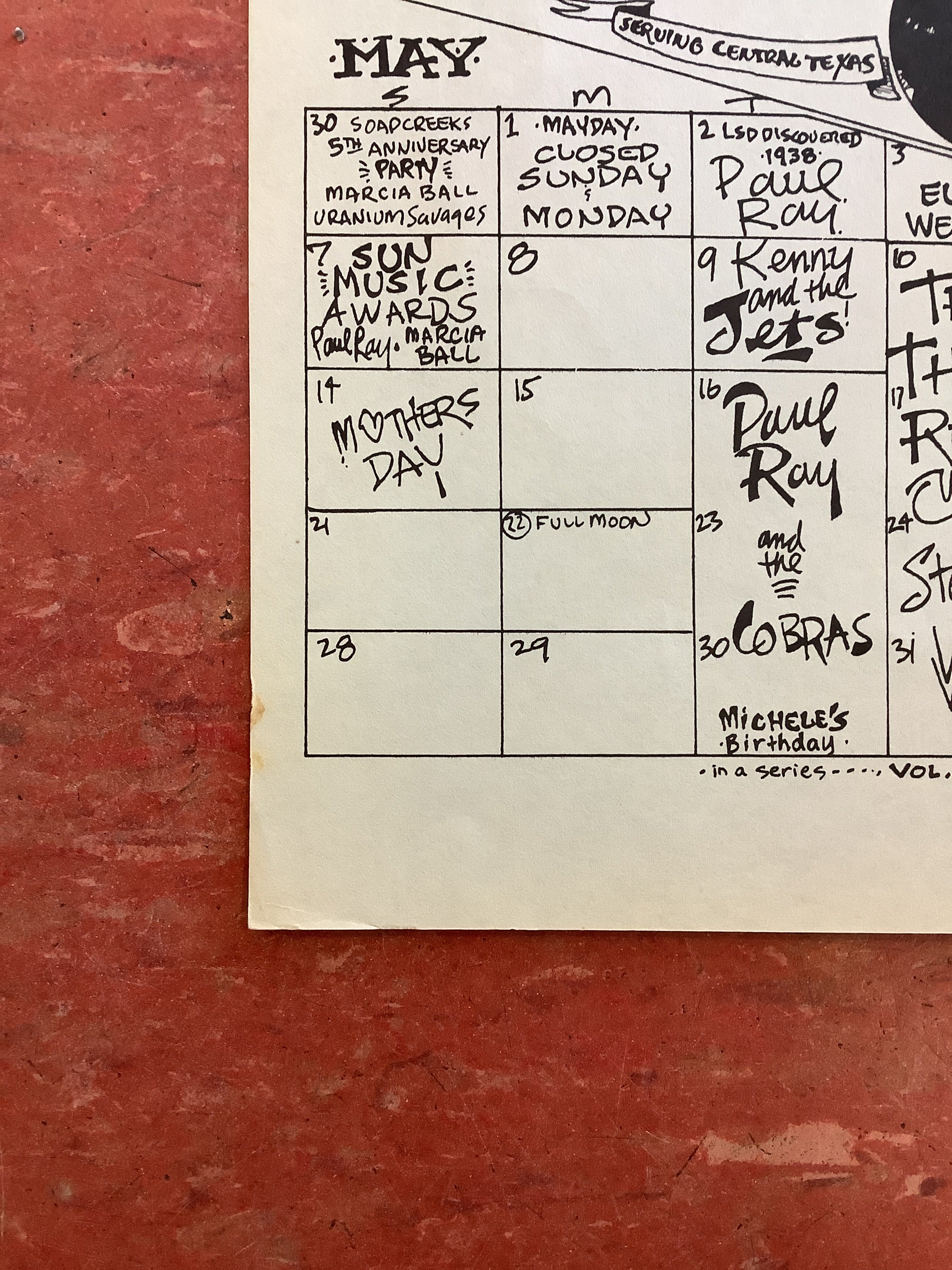 Soap Creek Saloon May Calendar - 1978 (Poster) - Image 5