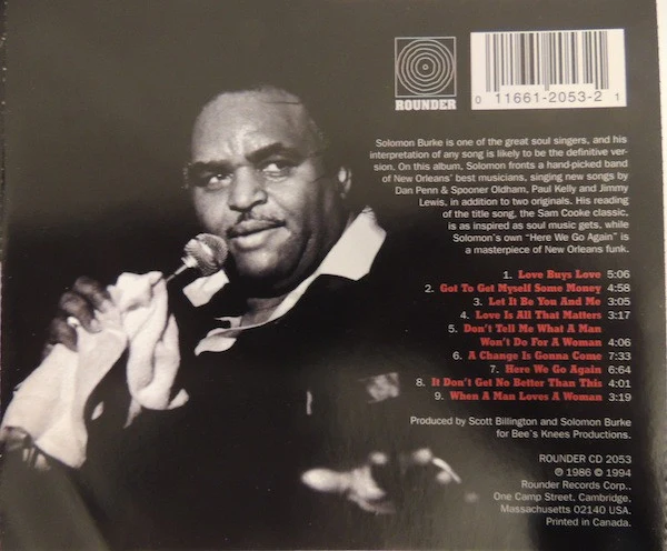 Solomon Burke - A Change Is Gonna Come (CD) - Image 2