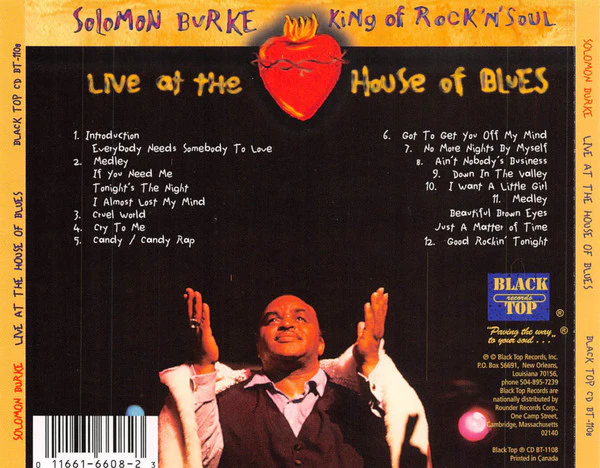 Solomon Burke And The Souls Alive Orchestra - Live At The House Of Blues (CD) - Image 2