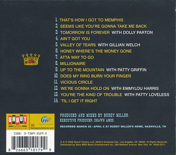 Solomon Burke - Nashville (CD) - Image 4