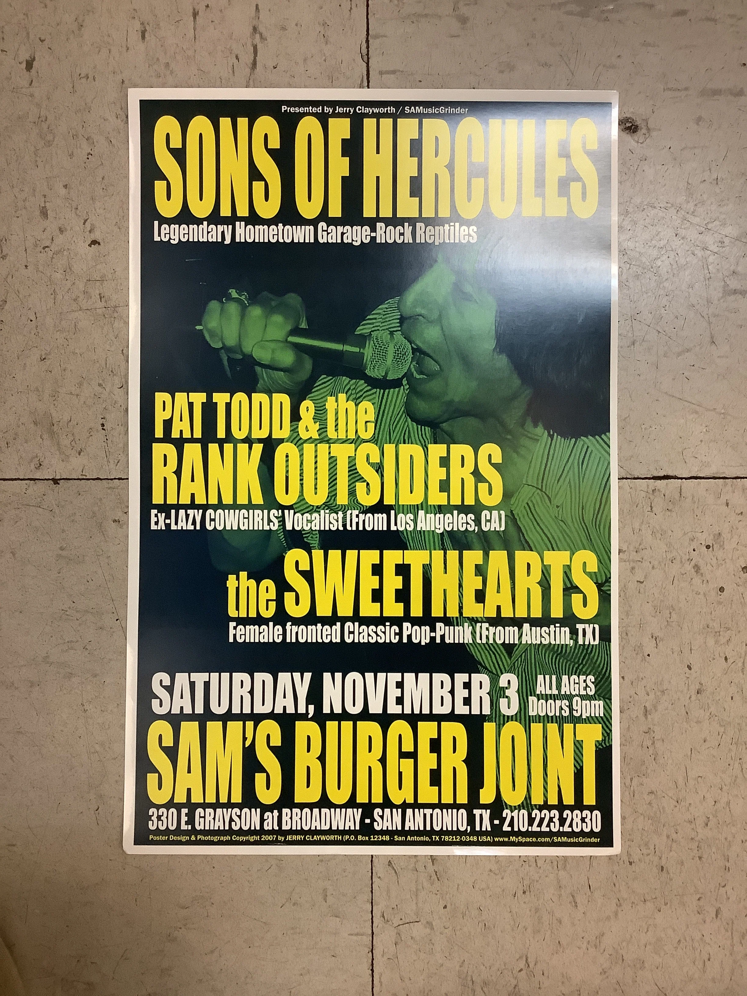 Sons of Hercules at Sam's Burger Joint - 2007 (Poster)
