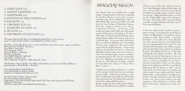 John "Speedy" Keen - Y'Know Wot I Mean? (CD) - Image 5