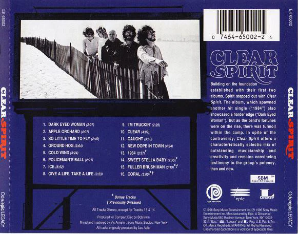 Spirit  - Clear (CD) - Image 2