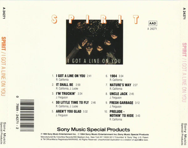 Spirit  - I Got A Line On You (CD) - Image 3