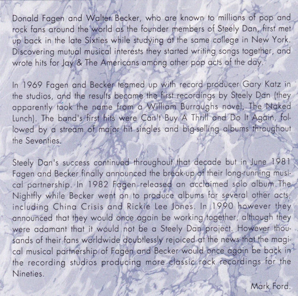 Steely Dan - Spotlight On Becker & Fagan: Founders Of Steely Dan (CD) - Image 2
