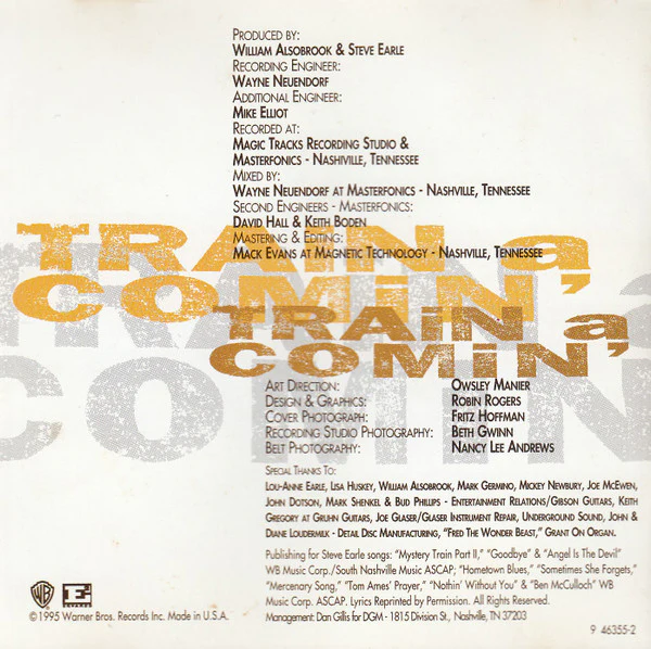Steve Earle - Train A Comin' (CD) - Image 4