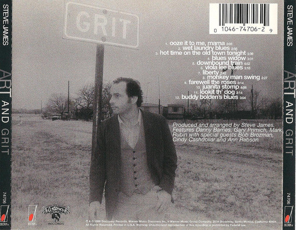 Steve James  - Art And Grit (CD) - Image 2