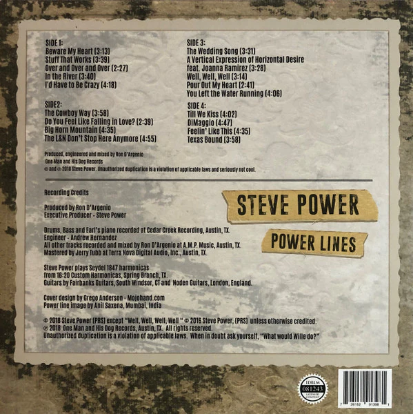 Steve Power  - Power Lines (Vinyl) - Image 2