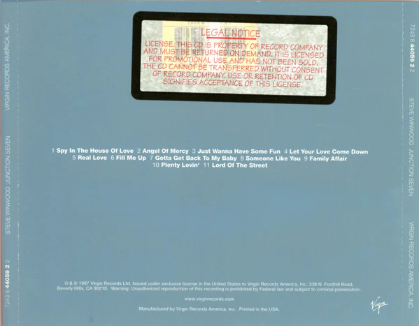 Steve Winwood - Junction Seven (CD) - Image 3