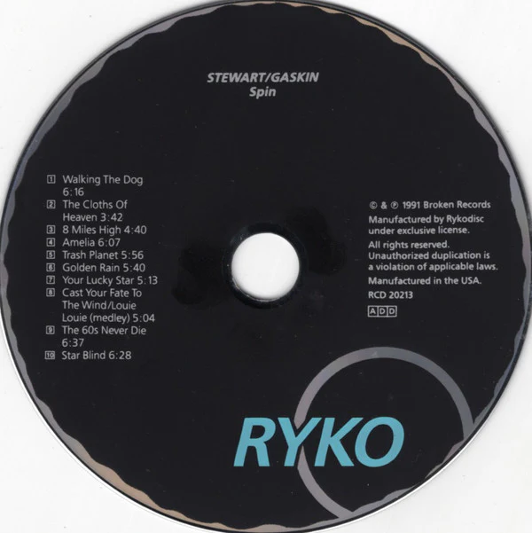 Dave Stewart & Barbara Gaskin - Spin (CD) - Image 3