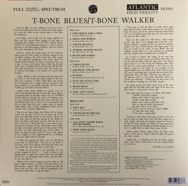 T-Bone Walker - T-Bone Blues (Vinyl) - Image 2