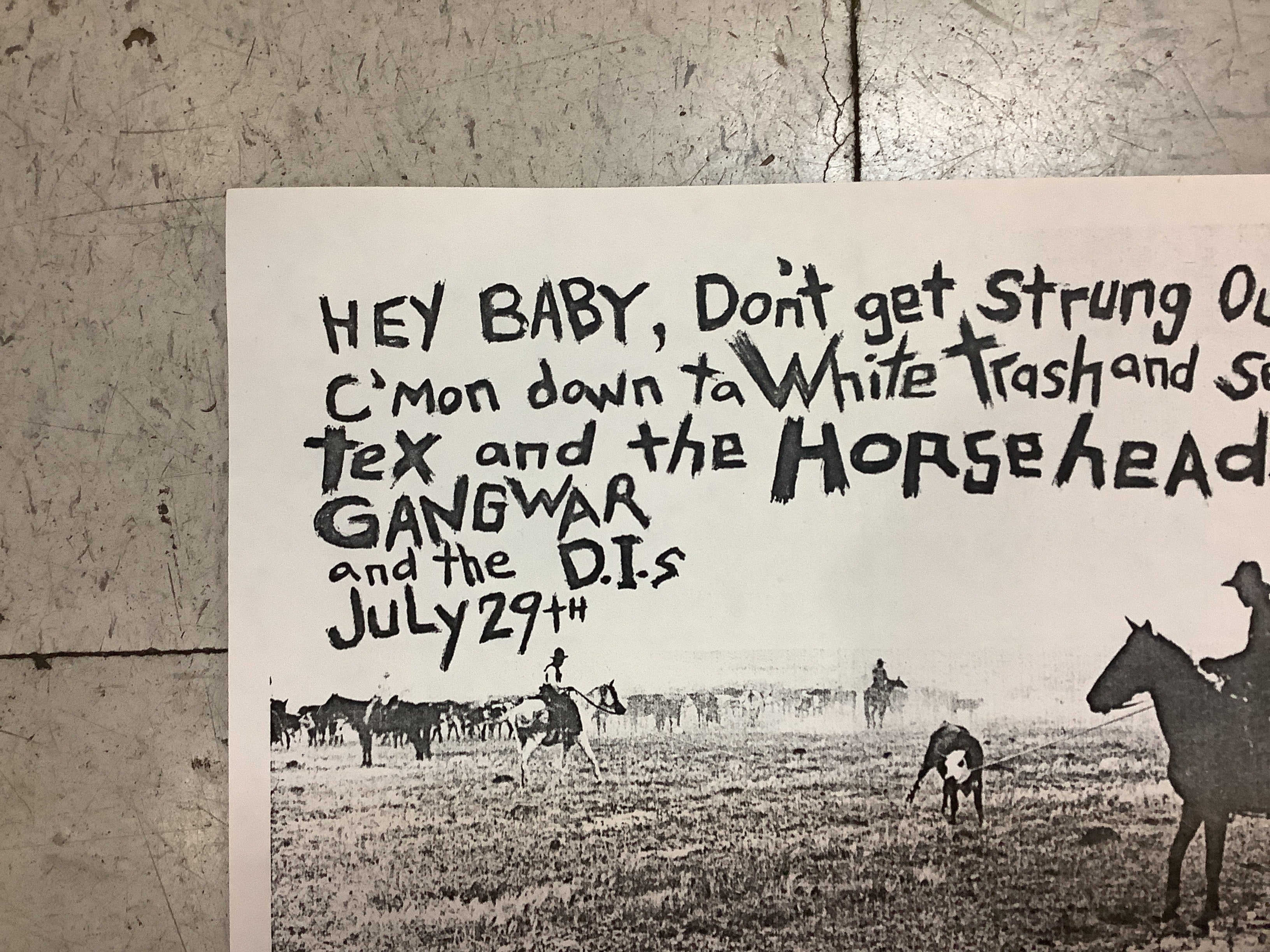 Tex and the Horseheads at White Trash (Poster) - Image 2