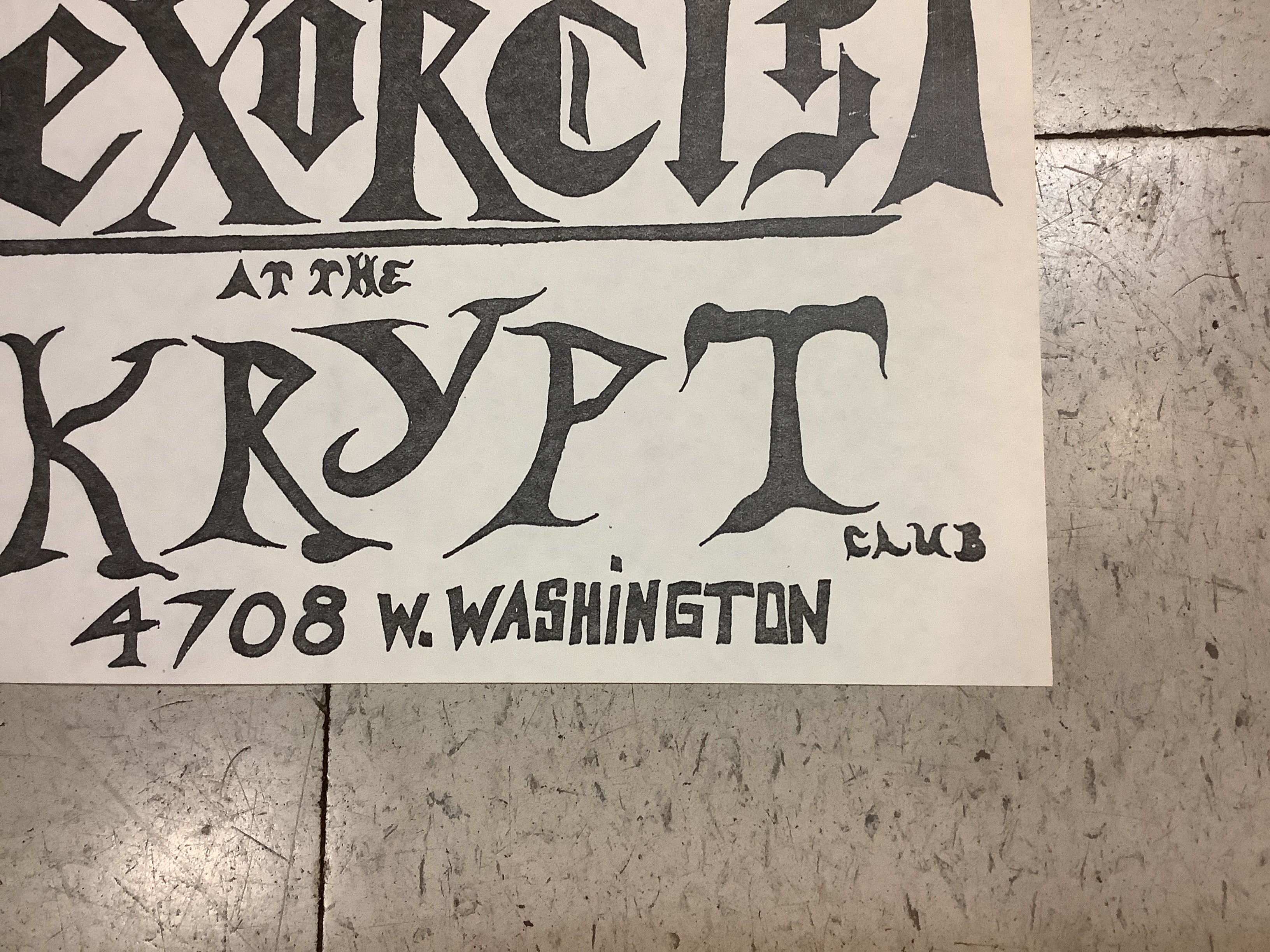 Texorcist at The Krypt Club (Poster) - Image 4