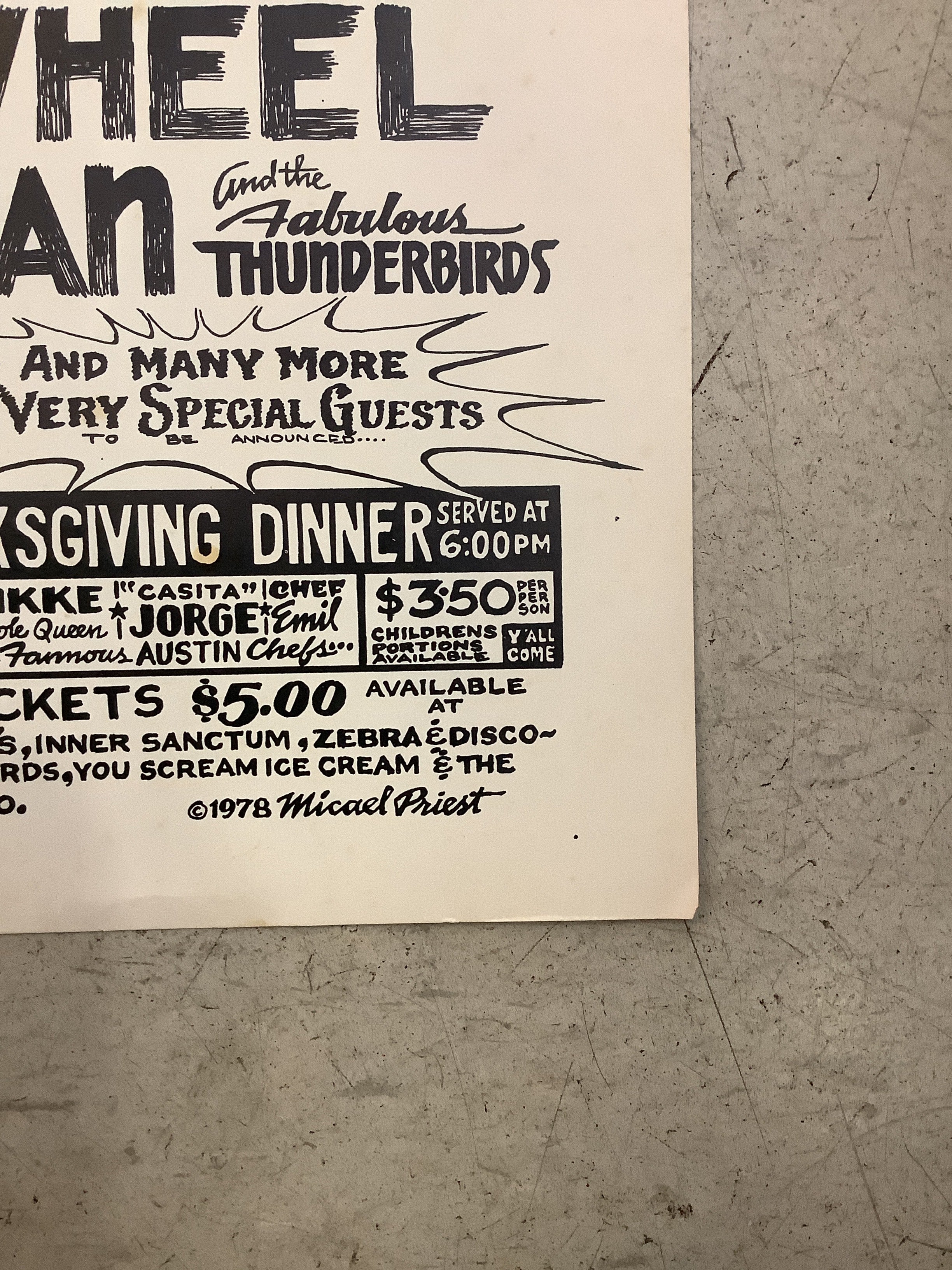 Thanks Joe Gracey Night at Armadillo World Headquarters - 1978 (Poster) - Image 4