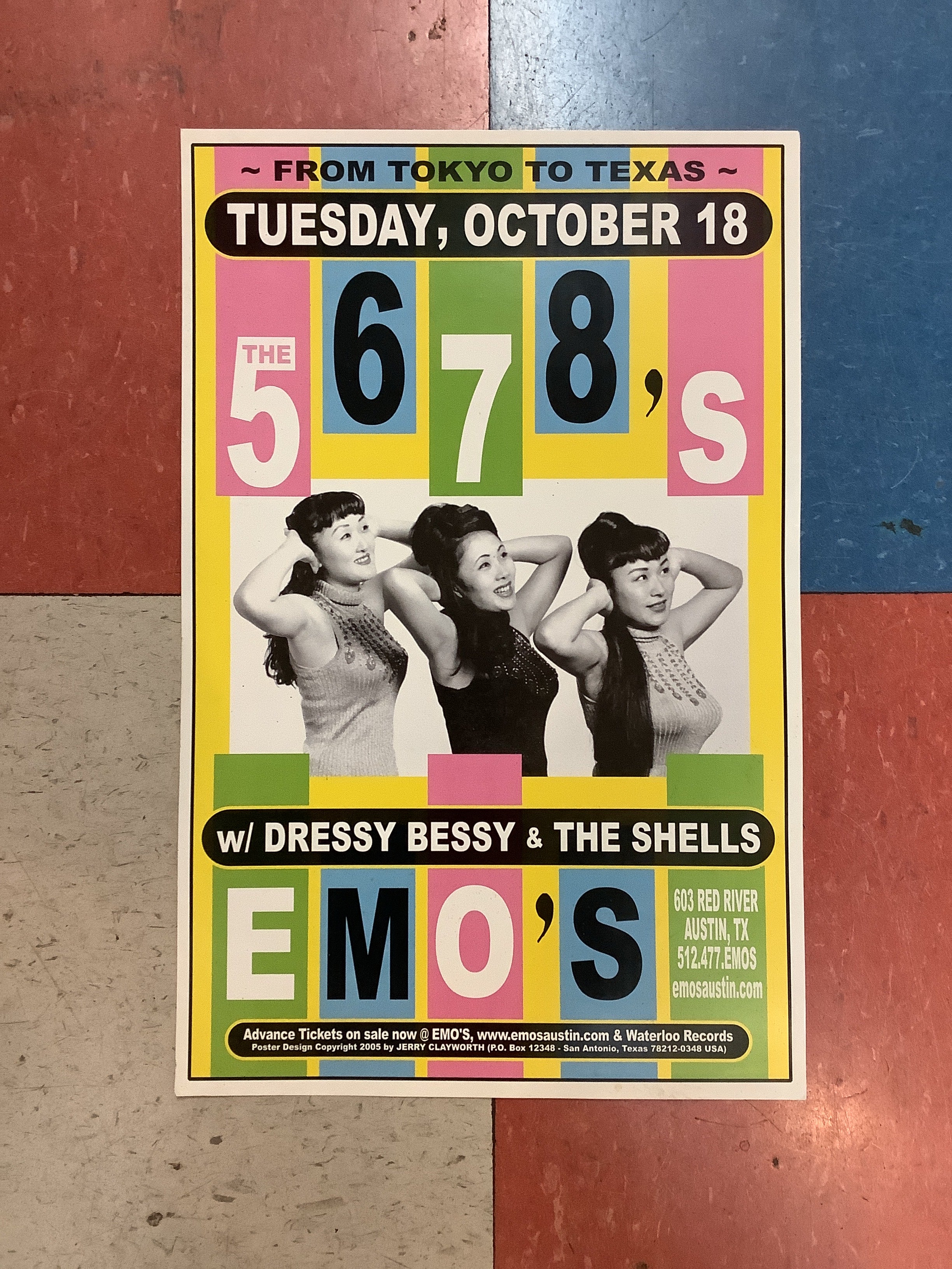 The 5.6.7.8.'s at Emo's - 2005 (Poster)