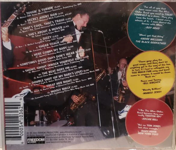 The Allen Oldies Band - Live And Delirious! On Jersey City's WFMU FM (CD) - Image 2