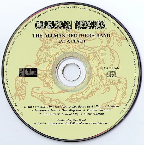 The Allman Brothers Band - Eat A Peach (CD) - Image 3