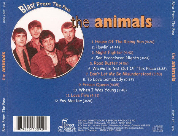 The Animals - Blast From The Past (CD) - Image 2