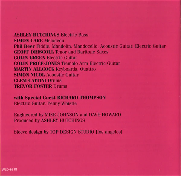 The Ashley Hutchings Big Beat Combo Featuring Richard Thompson - Twangin' N' A-Traddin' (CD) - Image 5