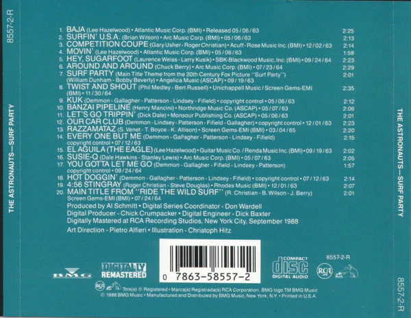 The Astronauts  - Surf Party (CD) - Image 2