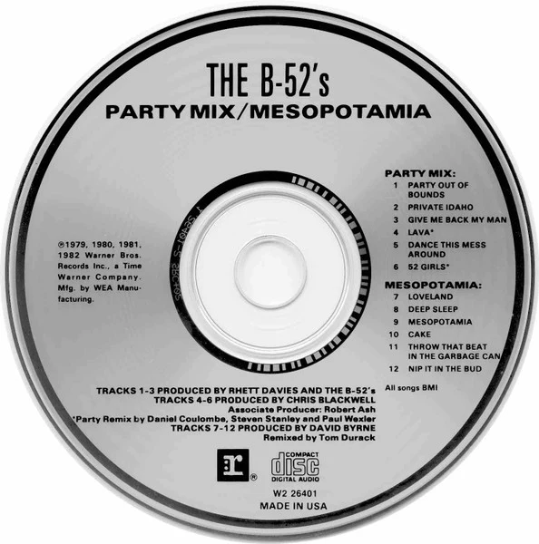 The B-52's - Party Mix / Mesopotamia (CD) - Image 5