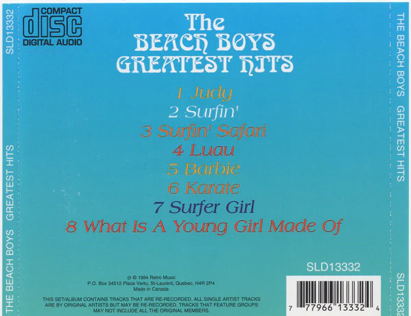 The Beach Boys - Greatest Hits (CD) - Image 2