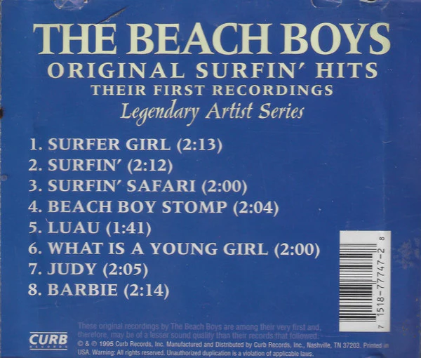 The Beach Boys - Original Surfin' Hits - Their First Recordings (CD) - Image 2