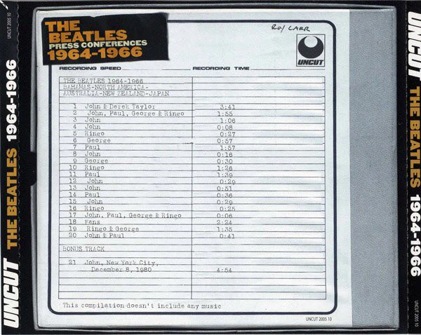 The Beatles - 1964-1966 (Press Conferences) (CD) - Image 2
