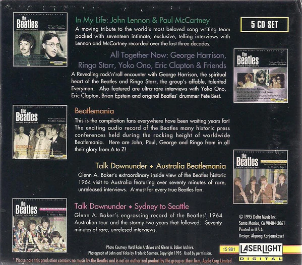 The Beatles - The Beatles Inside Interviews (CD) - Image 2