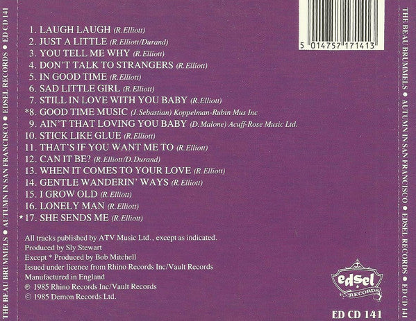 The Beau Brummels - Autumn In San Francisco (CD) - Image 3