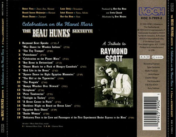 The Beau Hunks - Celebration On The Planet Mars - A Tribute To Raymond Scott (CD) - Image 3