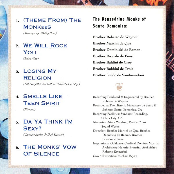 The Benzedrine Monks Of Santo Domonica - Chantmania (CD) - Image 3