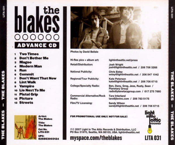 The Blakes - The Blakes (CD) - Image 2