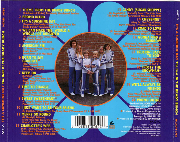 The Brady Bunch - It's A Sunshine Day (The Best Of The Brady Bunch) (CD) - Image 2