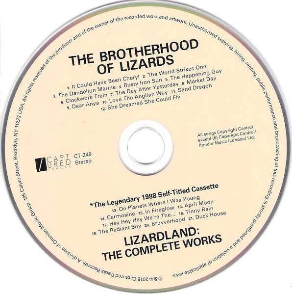 The Brotherhood Of Lizards - Lizardland - The Complete Works (CD) - Image 3