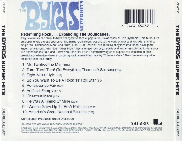 The Byrds - Super Hits (CD) - Image 2