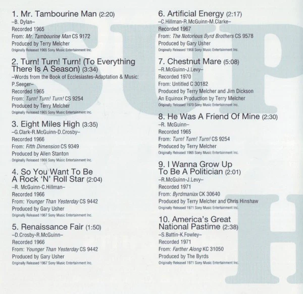 The Byrds - Super Hits (CD) - Image 4