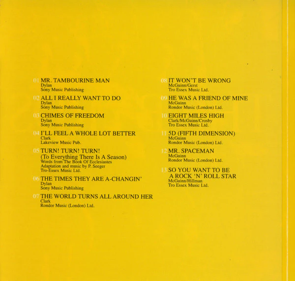 The Byrds - The Very Best Of The Byrds (CD) - Image 5