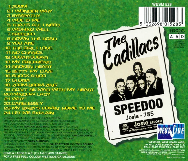 The Cadillacs - The Fabulous Cadillacs / The Crazy Cadillacs (CD) - Image 2