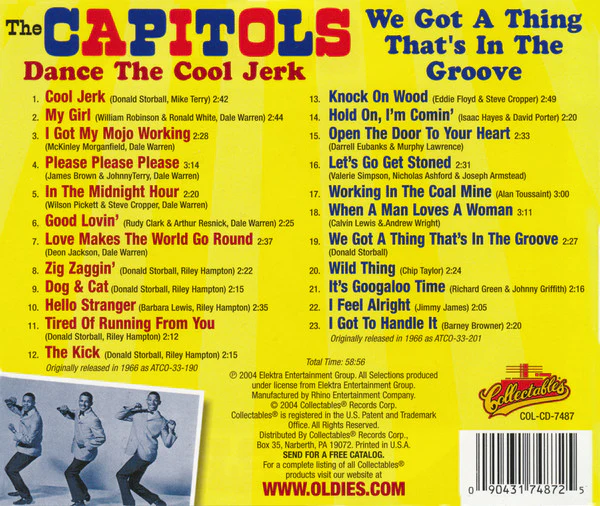 The Capitols - Dance The Cool Jerk/We Got A Thing That's In The Groove (CD) - Image 2