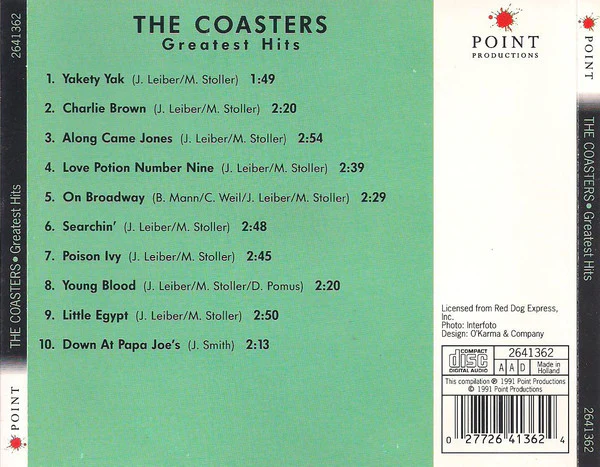 The Coasters - Greatest Hits (CD) - Image 3