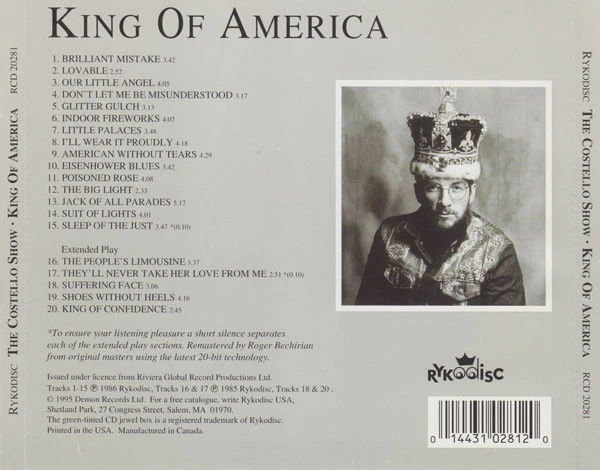 The Costello Show - King Of America (CD) - Image 2