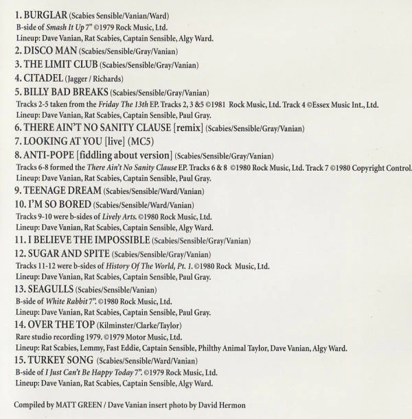 The Damned - Tales From The Damned (CD) - Image 4