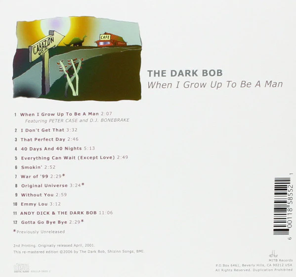 The Dark Bob - When I Grow Up To Be A Man (CD) - Image 2