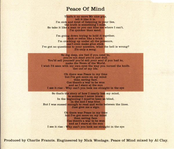 The Digger$ - Peace Of Mind (CD) - Image 2
