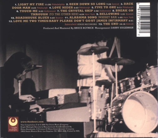The Doors - The Bright Midnight Sampler (14 Songs/8 Concerts) (CD) - Image 2