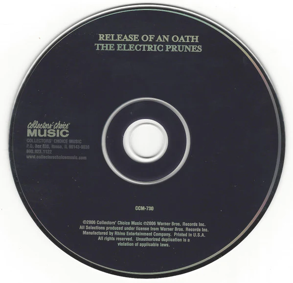 The Electric Prunes - Release Of An Oath (CD) - Image 3