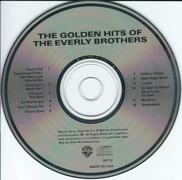 The Everly Brothers* - The Golden Hits Of The Everly Brothers (CD) - Image 4