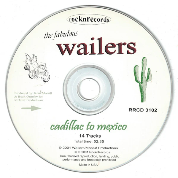 The Fabulous Wailers - Cadillac To Mexico (CD) - Image 4